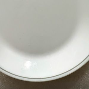 Corning Blue Wreath Serving Platter 12.25” Corning Light Green Ring Band . A1536